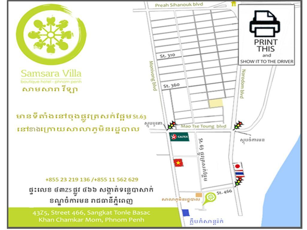 Samsara Villa Phnom Penh Eksteriør billede
